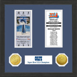 Indianapolis Colts Super Bowl Ticket Collection Plaque - Team Fan Cave