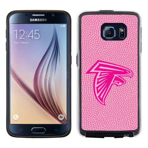 Atlanta Falcons Pink NFL Football Pebble Grain Feel Samsung Galaxy S6 Case - - Team Fan Cave