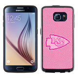 Kansas City Chiefs Pink NFL Football Pebble Grain Feel Samsung Galaxy S6 Case - Team Fan Cave