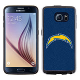 Los Angeles Chargers Phone Case Team Color Football Pebble Grain Feel Samsung Galaxy S6 - Team Fan Cave