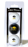 Iowa Hawkeyes 3 Pack of Golf Balls