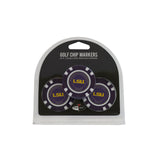 LSU Tigers Golf Chip with Marker 3 Pack