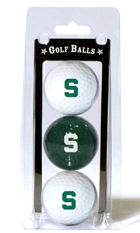 Michigan State Spartans 3 Pack of Golf Balls - Special Order