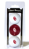 Oklahoma Sooners 3 Pack of Golf Balls - Special Order-0