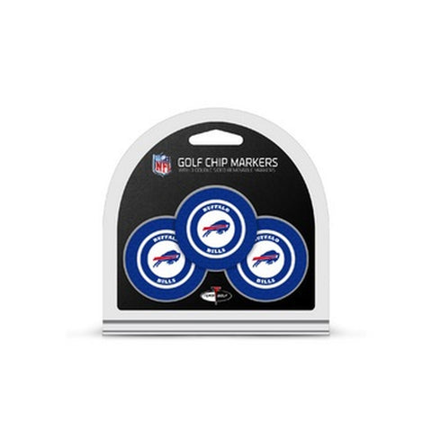 Buffalo Bills Golf Chip with Marker 3 Pack