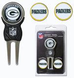 Green Bay Packers Golf Divot Tool with 3 Markers - Team Fan Cave