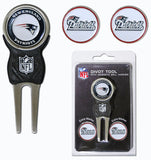 New England Patriots Golf Divot Tool with 3 Markers - Team Fan Cave