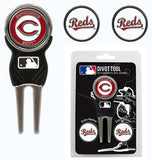 Cincinnati Reds Golf Divot Tool with 3 Markers - Special Order - Team Fan Cave