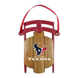 Houston Texans Ornament Metal Sled - Team Fan Cave