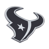 Houston Texans Auto Emblem Premium Metal Chrome - Team Fan Cave