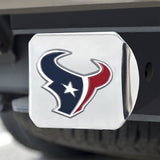 Houston Texans Hitch Cover Color Emblem on Chrome - Team Fan Cave