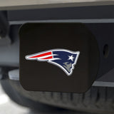 New England Patriots Hitch Cover Color Emblem on Black - Team Fan Cave