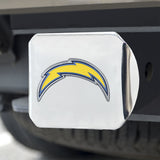 Los Angeles Chargers Hitch Cover Color Emblem on Chrome - Team Fan Cave