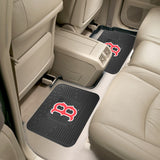 Boston Red Sox Car Mat Heavy Duty Vinyl Rear Seat 2 Pack