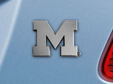 Michigan Wolverines Auto Emblem Premium Metal Chrome