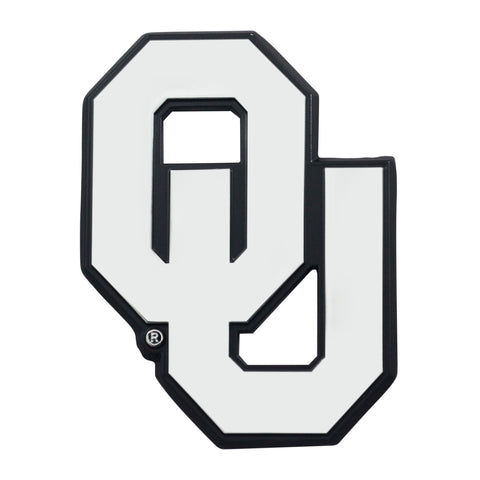 Oklahoma Sooners Auto Emblem Premium Metal Chrome - Team Fan Cave