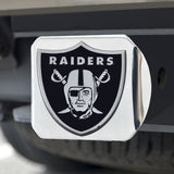 Las Vegas Raiders Hitch Cover Chrome Emblem on Chrome - Special Order