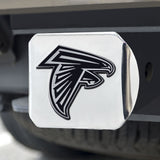 Atlanta Falcons Hitch Cover Chrome Emblem on Chrome - Special Order - Team Fan Cave