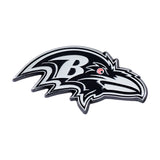Baltimore Ravens Auto Emblem Premium Metal Chrome - Team Fan Cave