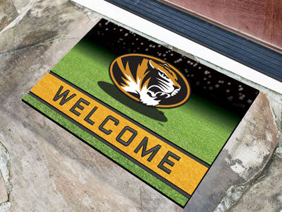 Missouri Tigers Door Mat 18x30 Welcome Crumb Rubber - Special Order - Team Fan Cave