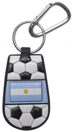 Argentine Flag Keychain Classic Soccer - Team Fan Cave