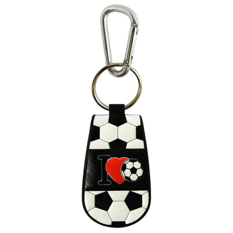 I Love Soccer Keychain Classic Soccer - Team Fan Cave