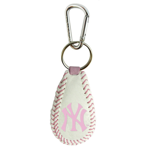 New York Yankees Keychain Baseball Pink - Team Fan Cave