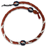 Denver Broncos Classic NFL Spiral Football Necklace - Team Fan Cave
