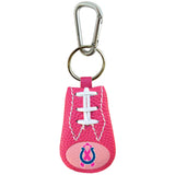 Indianapolis Colts Keychain Pink Football Breast Cancer Awareness Ribbon - Team Fan Cave