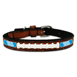 Carolina Panthers Classic Leather Toy Football Collar - Team Fan Cave