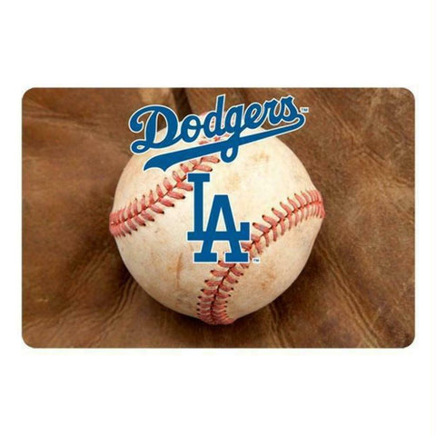 Los Angeles Dodgers Pet Bowl Mat Classic Baseball Size Large - Team Fan Cave