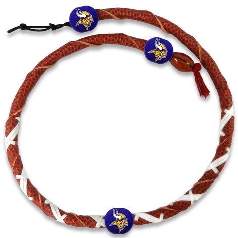 Minnesota Vikings Classic NFL Spiral Football Necklace - Team Fan Cave