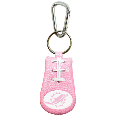 Miami Dolphins Keychain Football Pink - Team Fan Cave