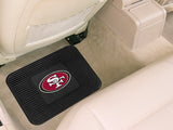 San Francisco 49ers Car Mat Heavy Duty Vinyl Rear Seat - Team Fan Cave