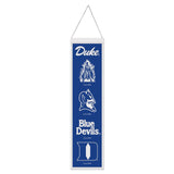 Duke Blue Devils Banner Wool 8x32 Heritage Evolution Design