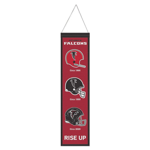 Atlanta Falcons Banner Wool 8x32 Heritage Evolution Design-0