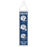Indianapolis Colts Banner Wool 8x32 Heritage Evolution Design-0