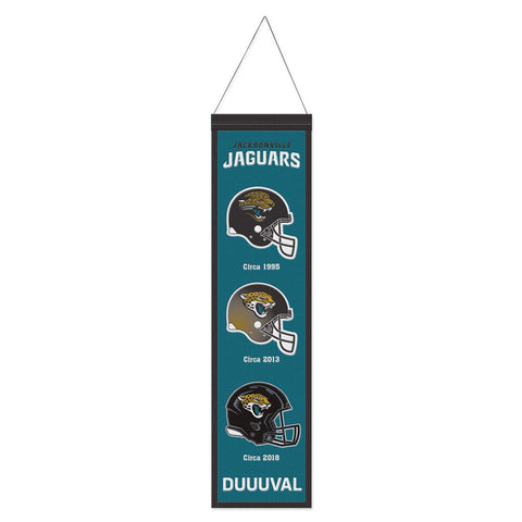 Jacksonville Jaguars Banner Wool 8x32 Heritage Evolution Design-0