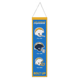 Los Angeles Chargers Banner Wool 8x32 Heritage Evolution Design-0