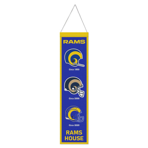 Los Angeles Rams Banner Wool 8x32 Heritage Evolution Design-0