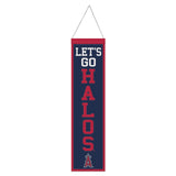 Los Angeles Angels Banner Wool 8x32 Heritage Slogan Design - Special Order