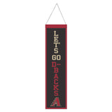 Arizona Diamondbacks Banner Wool 8x32 Heritage Slogan Design - Special Order