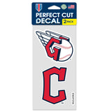 Cleveland Guardians Decal 4x4 Perfect Cut Set of 2-0