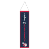 Cleveland Guardians Banner Wool 8x32 Heritage Slogan Design - Special Order