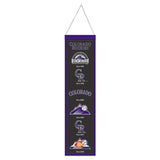Colorado Rockies Banner Wool 8x32 Heritage Evolution Design - Special Order-0