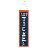 Detroit Tigers Banner Wool 8x32 Heritage Slogan Design - Special Order