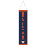 Houston Astros Banner Wool 8x32 Heritage Slogan Design - Special Order