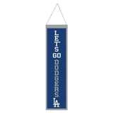 Los Angeles Dodgers Banner Wool 8x32 Heritage Slogan Design - Special Order