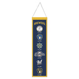 Milwaukee Brewers Banner Wool 8x32 Heritage Evolution Design-0