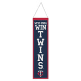 Minnesota Twins Banner Wool 8x32 Heritage Slogan Design - Special Order-0